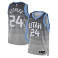 Utah Jazz Nike 2025/26 City Edition Swingman Jersey - Gray - Walker Kessler - Unisex product image 1, provided for visual
