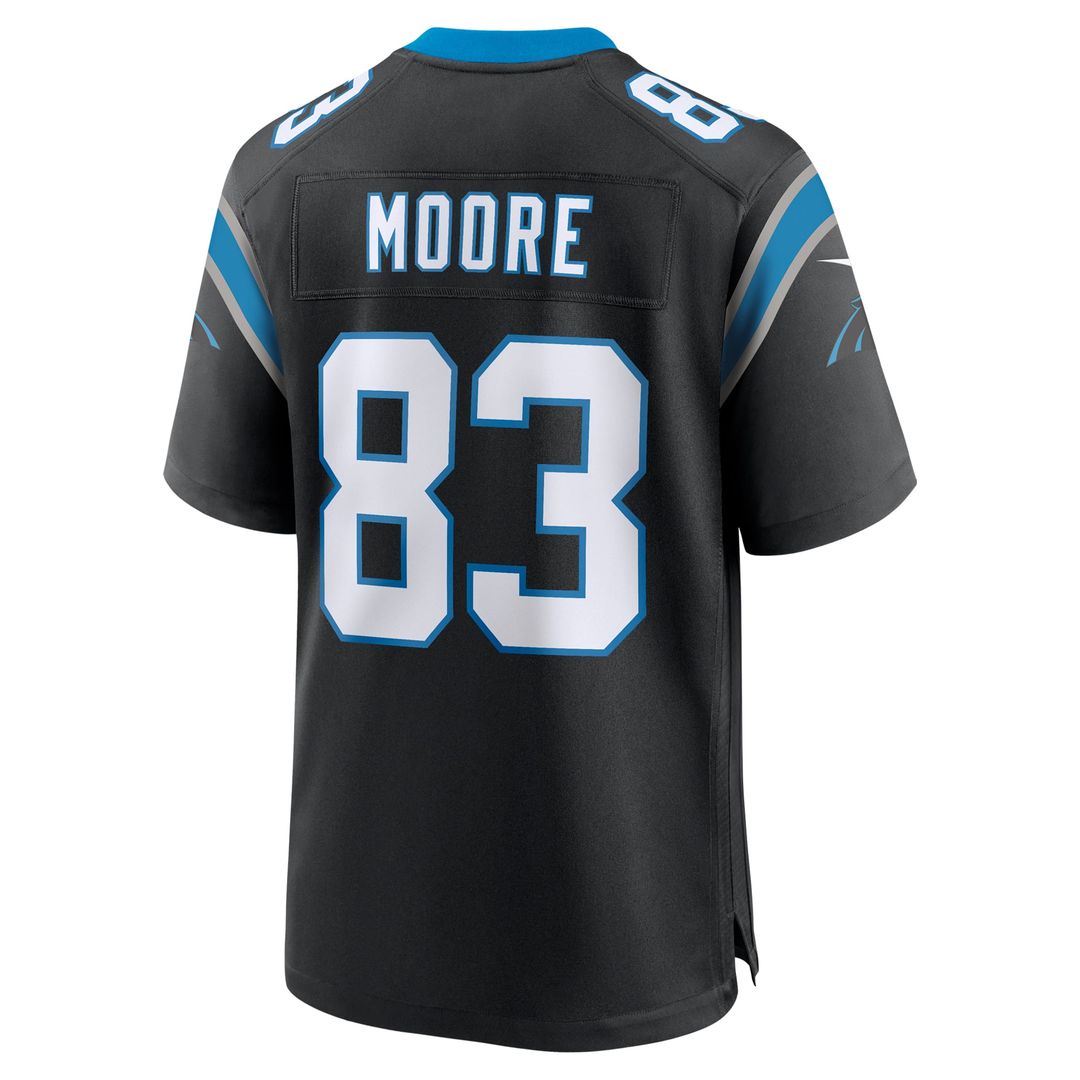 Carolina Panthers David Moore Nike Black Game Jersey product image 3, provided for visual reference and product detail review