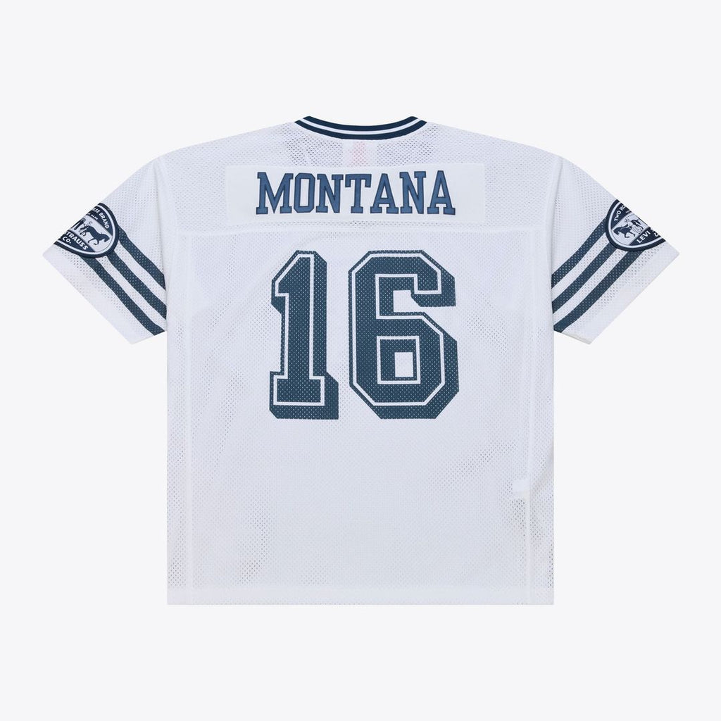 Unisex San Francisco 49ers Joe Montana Mitchell & Ness x Levi's White Legacy Jersey product image 2, provided for visual