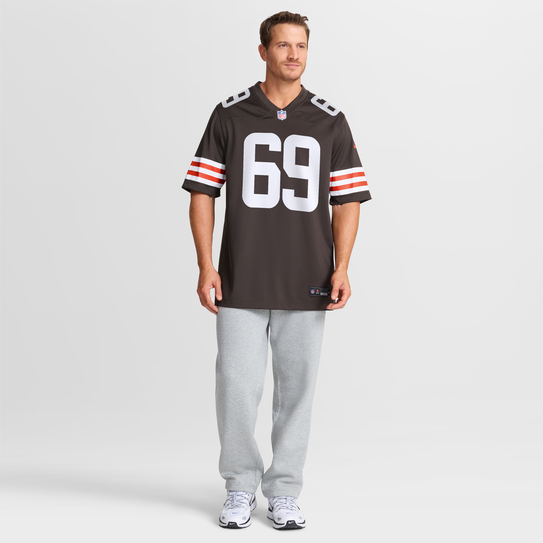 Cleveland Browns Tyre Phillips Nike Brown Team Game Jersey product image 6, provided for visual reference and product detail