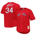 Boston Red Sox David Ortiz Mitchell & Ness Red Big & Tall Cooperstown Mesh Batting Practice Jersey product image 1, provided