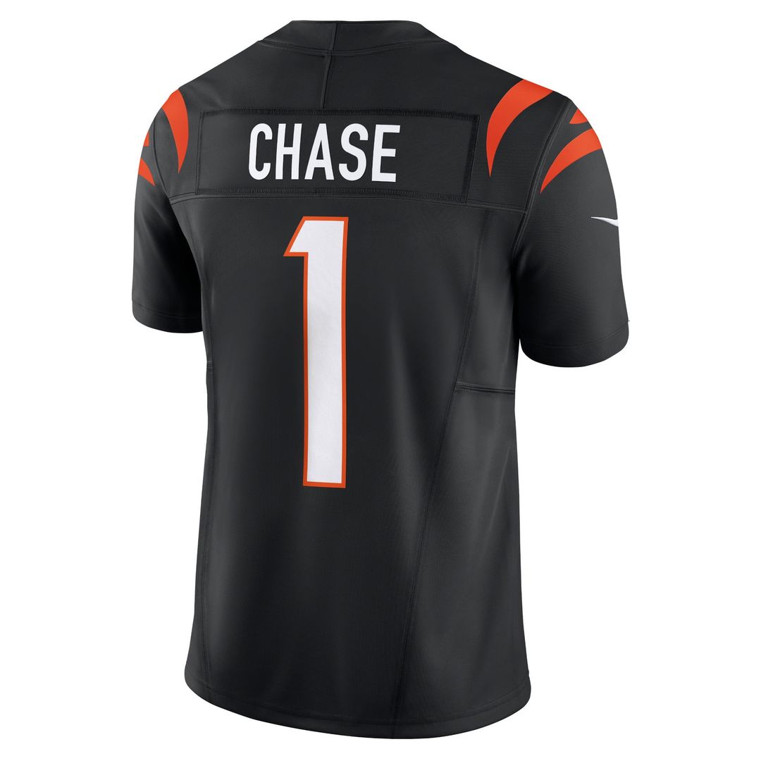 Cincinnati Bengals Ja'Marr Chase Nike Black Vapor F.U.S.E. Limited Jersey product image 3, provided for visual reference and
