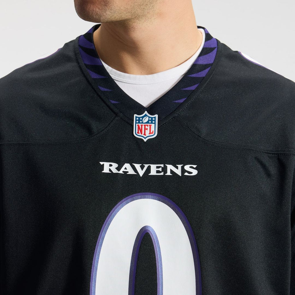 Baltimore Ravens Roquan Smith Nike Black Alternate Game Jersey product image 9, provided for visual reference and product