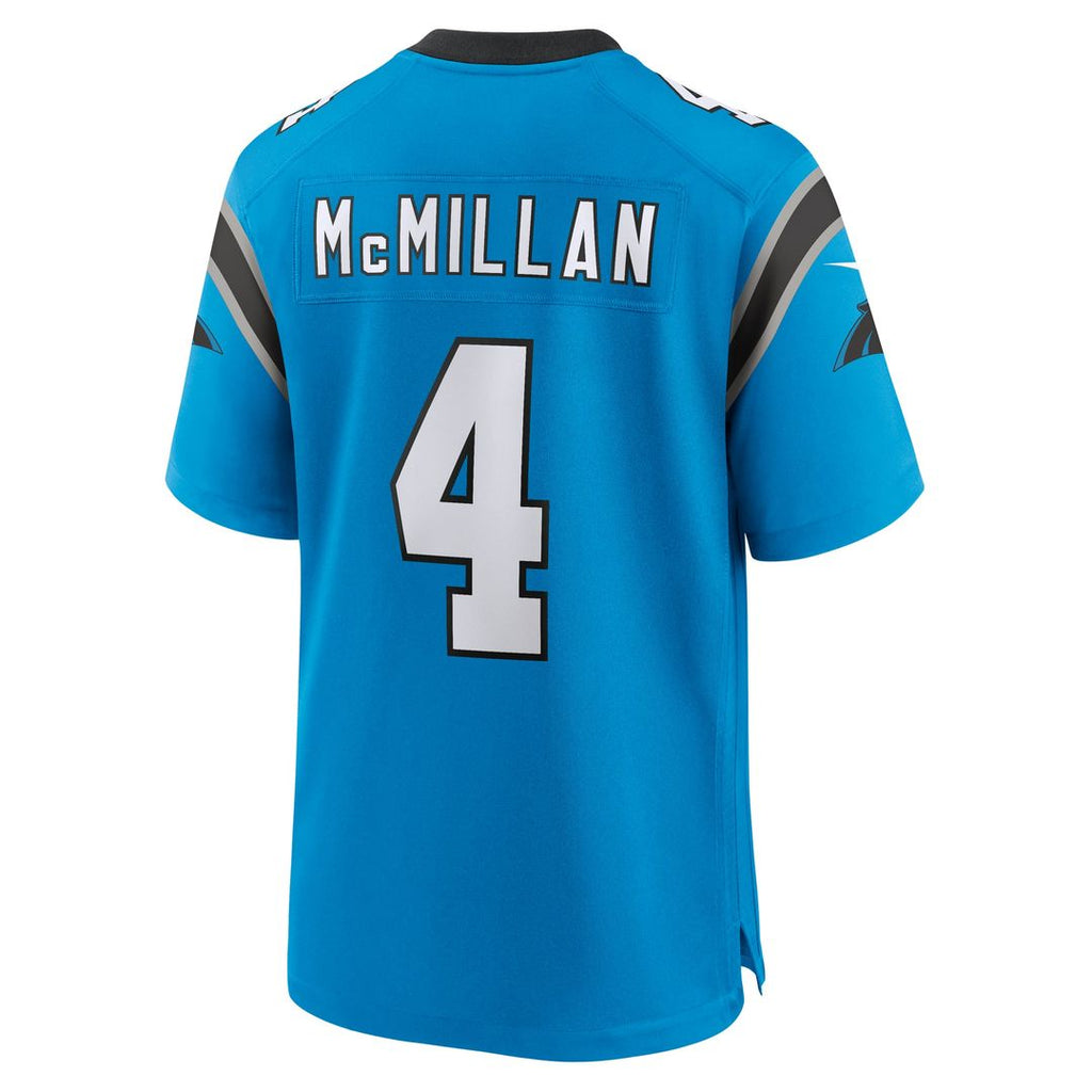 Carolina Panthers Tetairoa McMillan Nike Blue Alternate Game Jersey product image 6, provided for visual reference and