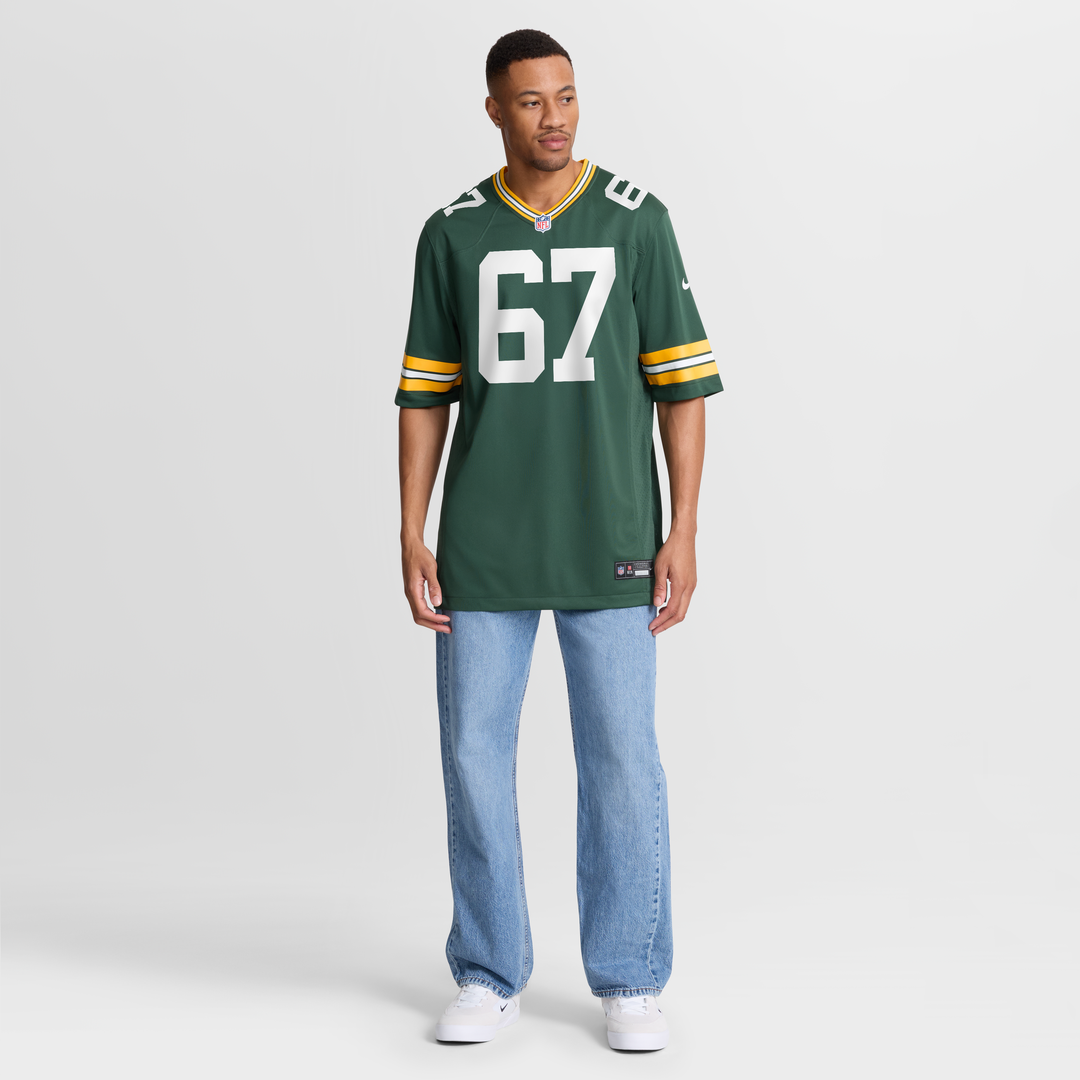 Green Bay Packers Donovan Jennings Nike Green Team Game Jersey product image 7, provided for visual reference and product