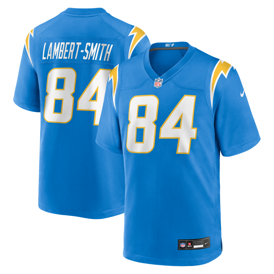 Los Angeles Chargers KeAndre Lambert-Smith Nike Powder Blue Team Game Jersey product image 1, provided for visual reference