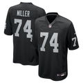 Las Vegas Raiders Kolton Miller Nike Black Game Jersey product image 1, provided for visual reference and product detail