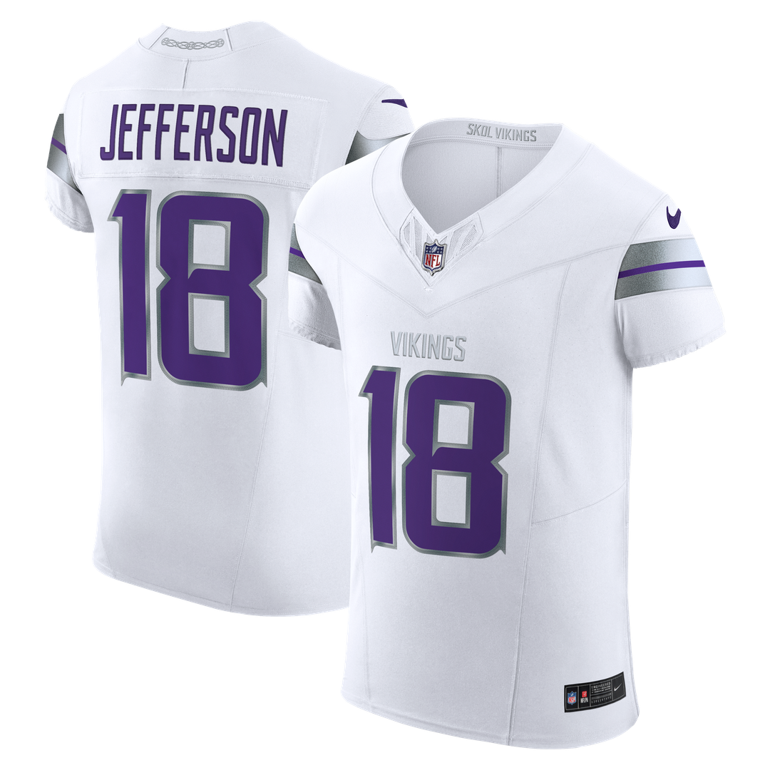 Minnesota Vikings Justin Jefferson Nike White Alternate Vapor F.U.S.E. Elite Player Jersey product image 1, provided for