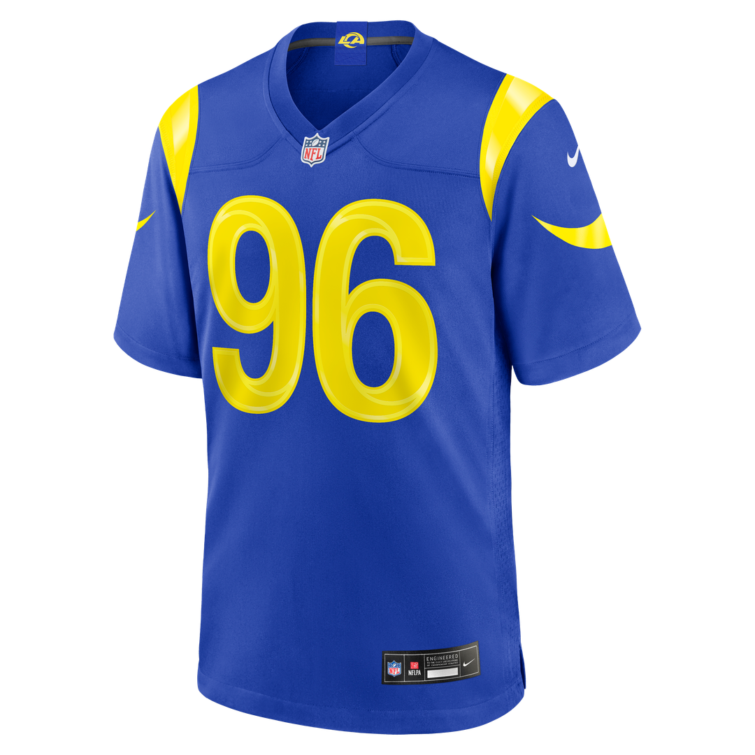 Los Angeles Rams Tim Keenan III Nike Royal Team Game Jersey product image 2, provided for visual reference and product