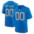 Detroit Lions Nike Blue Alternate Custom Game Jersey product image 1, provided for visual reference and product detail review