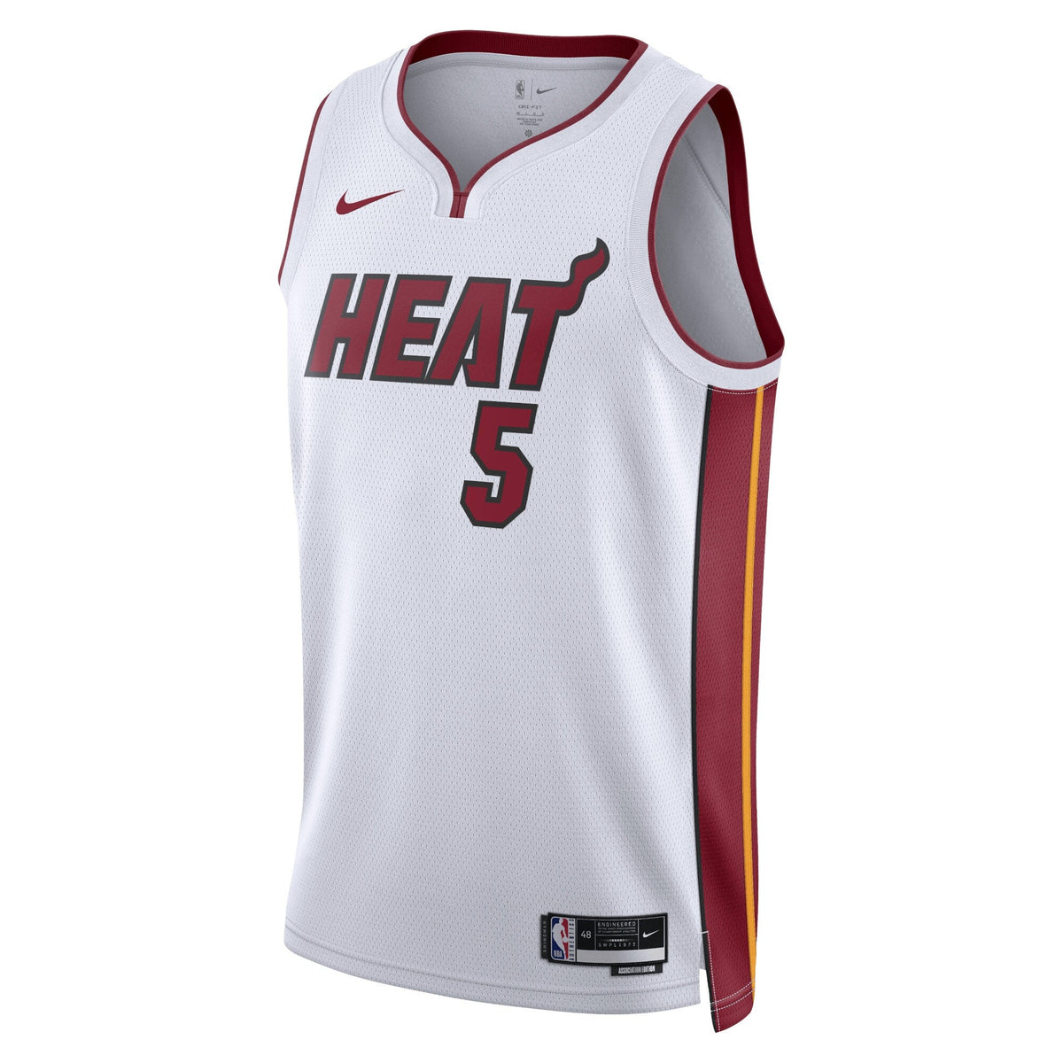Miami Heat Nike Association Edition Swingman Jersey - White - Nikola Jović - Unisex product image 2, provided for visual