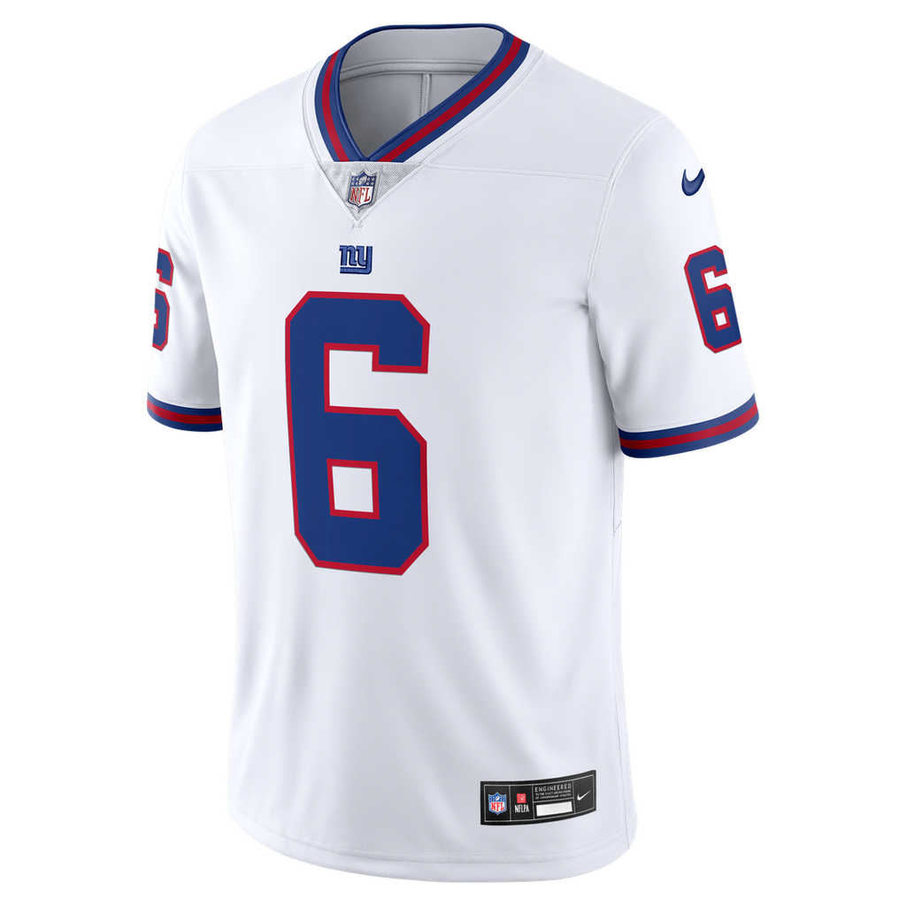 New York Giants Jaxson Dart Nike White Vintage White Vapor Untouchable Stitched Limited Jersey product image 5, provided for