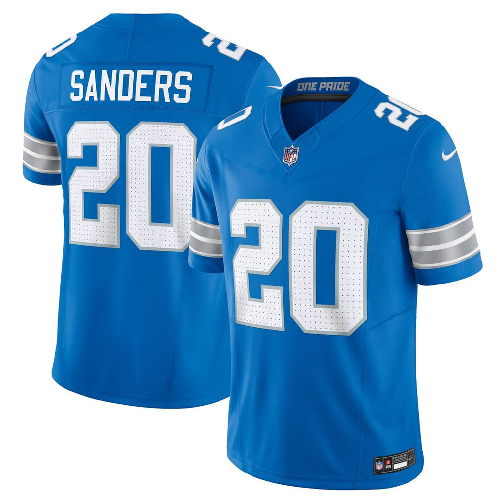 Detroit Lions Barry Sanders Nike Blue Vapor F.U.S.E. Limited Jersey product image 4, provided for visual reference and
