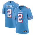 Tennessee Titans Tyjae Spears Nike Light Blue Game Jersey product image 1, provided for visual reference and product detail
