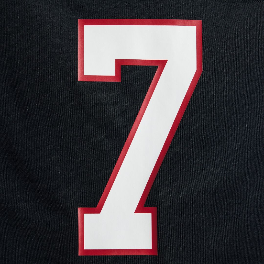 Atlanta Falcons Bijan Robinson Nike Black Throwback Game Jersey product image 11, provided for visual reference and product