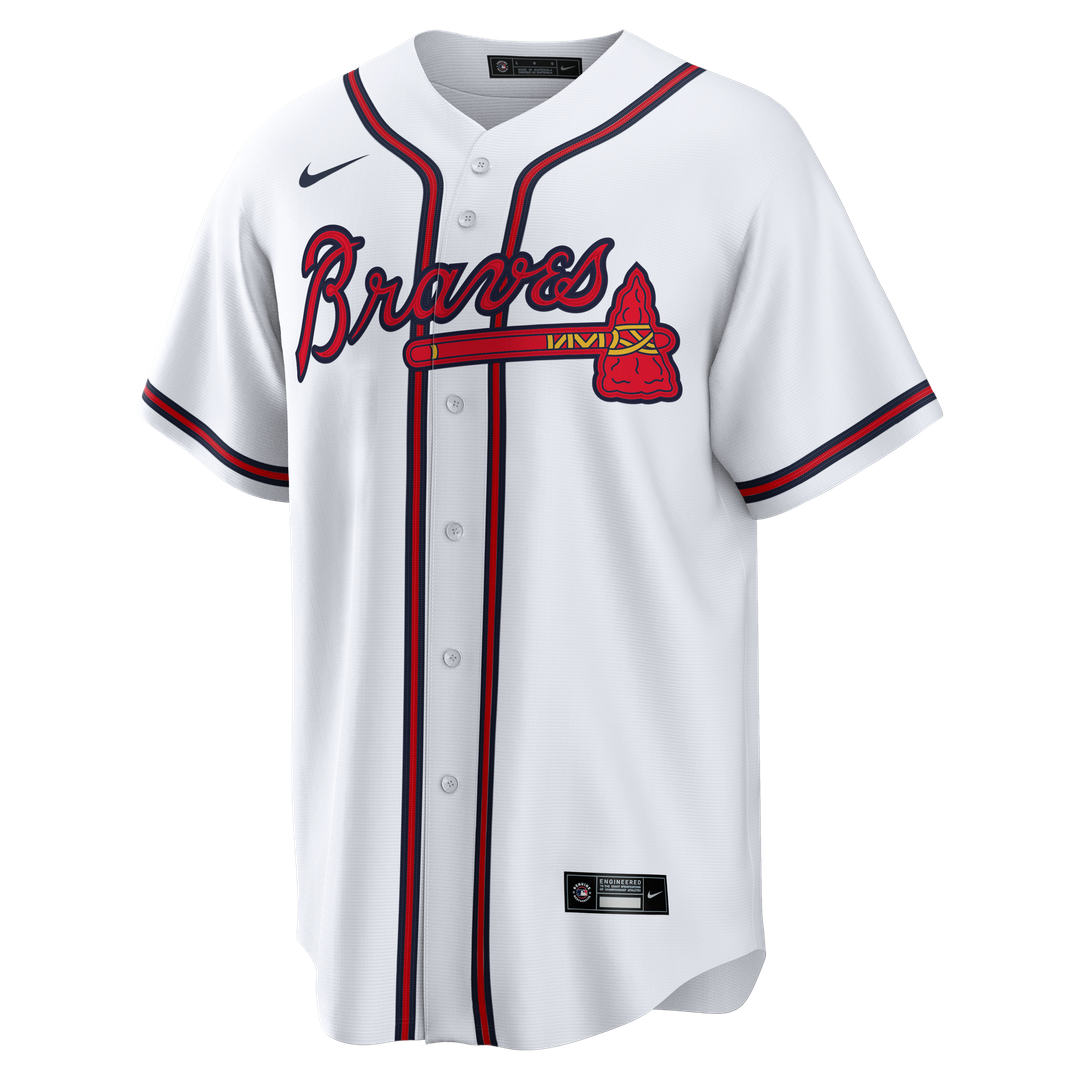 Atlanta Braves Chipper Jones Nike White Home Retired Player Replica Jersey product image 2, provided for visual reference