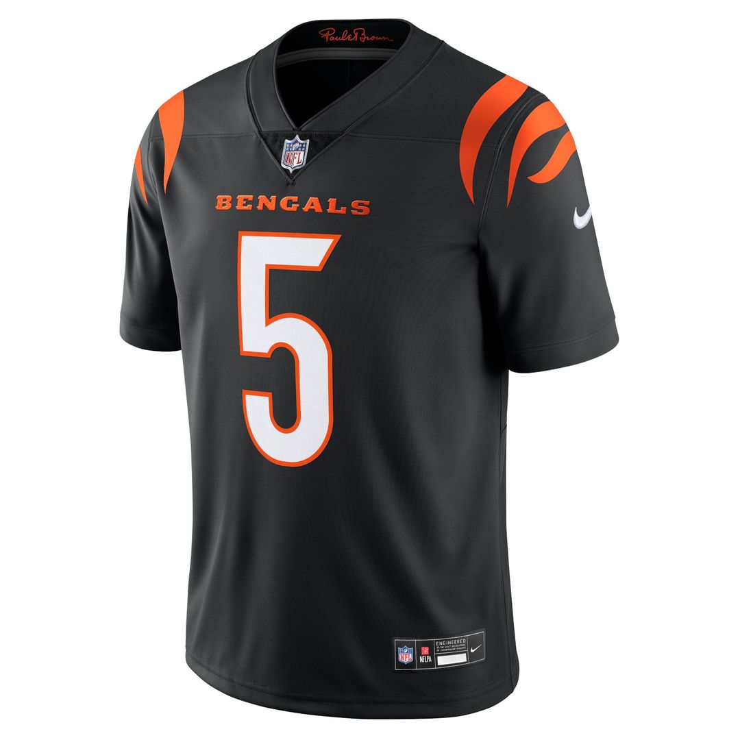 Cincinnati Bengals T-Shirt Higgins Nike Black Vapor Untouchable Limited Jersey product image 2, provided for visual
