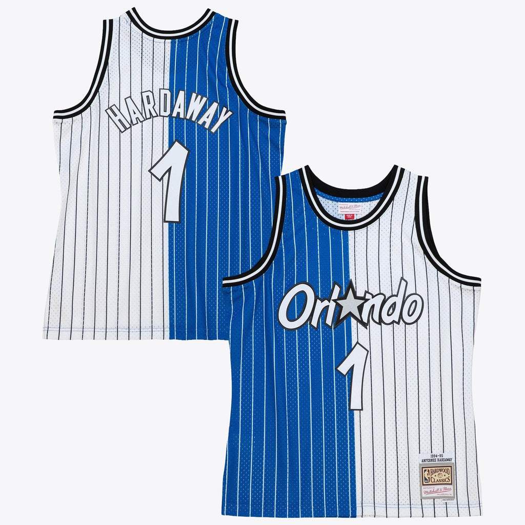 Orlando Magic Mitchell & Ness Anfernee Hardaway 1994 Split Swingman Jersey - Blue/White product image 1, provided for visual