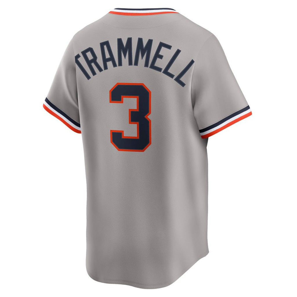 Detroit Tigers Alan Trammell Nike Gray Cooperstown Collection Limited Jersey product image 3, provided for visual reference