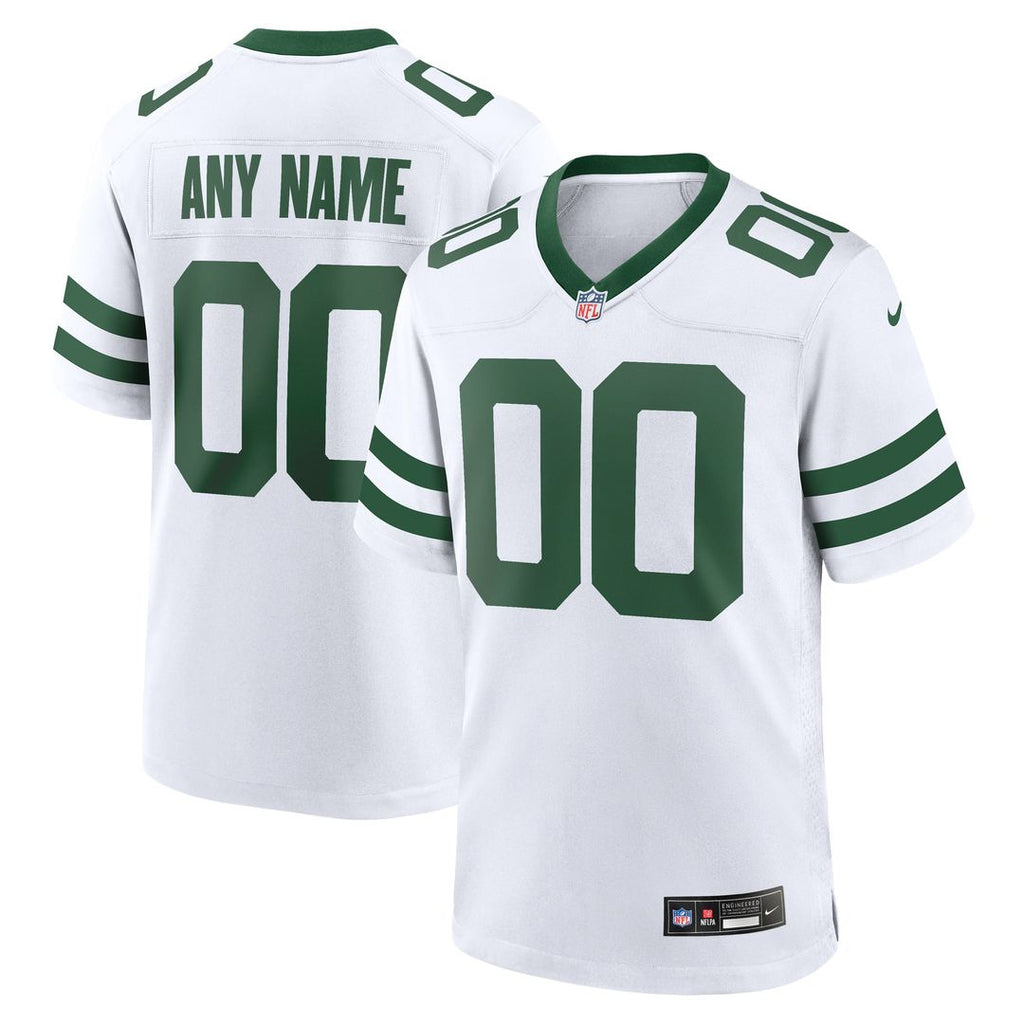 New York Jets Nike Legacy Black Alternate Custom Game Jersey product image 21, provided for visual reference and product