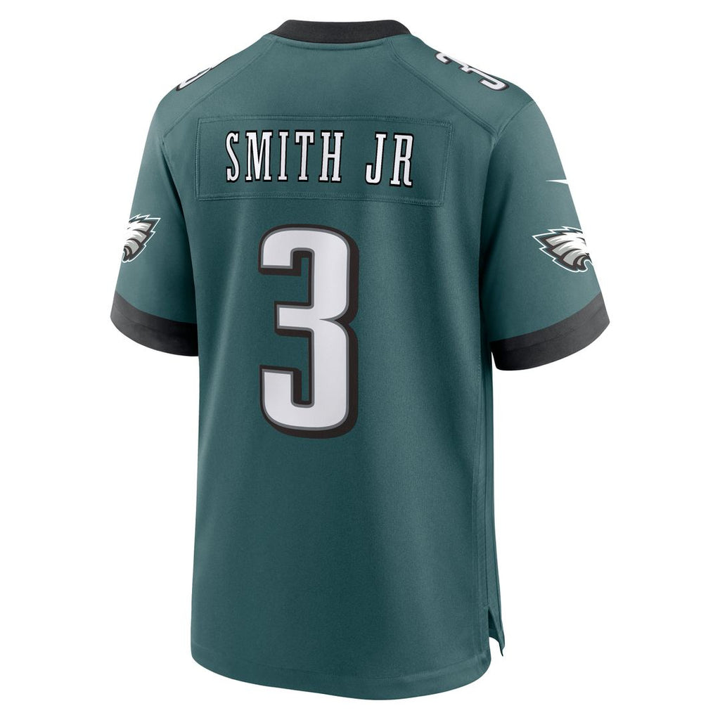 Philadelphia Eagles Nolan Smith Jr. Nike Midnight Green Team Game Jersey product image 3, provided for visual reference and