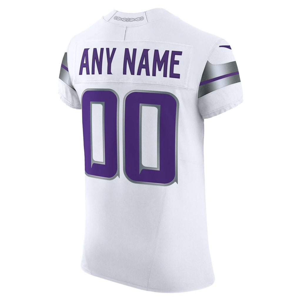 Minnesota Vikings Nike White Vapor F.U.S.E. Elite Custom Jersey product image 3, provided for visual reference and product