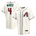Arizona Diamondbacks Ketel Marte Nike Cream Home Replica Jersey product image 1, provided for visual reference and product
