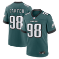 Philadelphia Eagles Jalen Carter Nike Midnight Green Team Game Jersey product image 1, provided for visual reference and