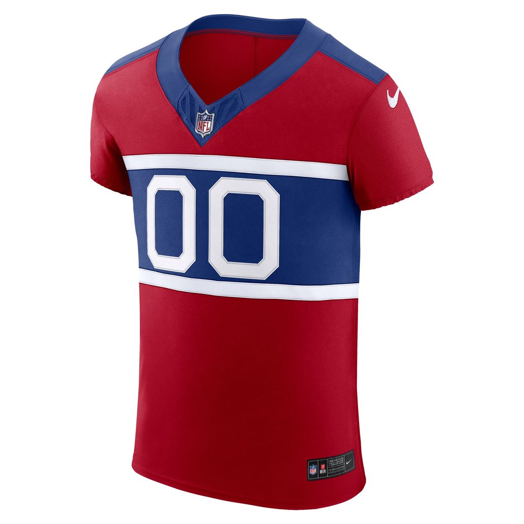 New York Giants Nike Red Alternate Vapor F.U.S.E. Elite Custom Jersey product image 2, provided for visual reference and