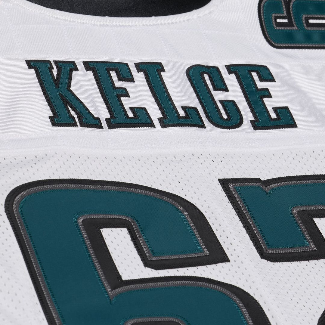 Philadelphia Eagles Jason Kelce Mitchell & Ness White 2011 Authentic Throwback Jersey product image 11, provided for visual