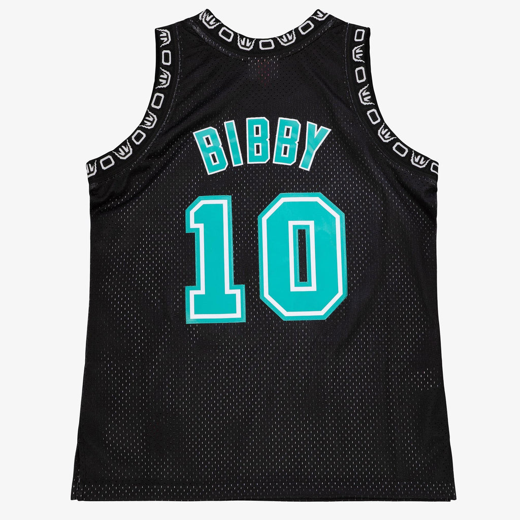 Vancouver Grizzlies Mitchell & Ness Mike Bibby 1998 Team Color Swingman Jersey - Black product image 4, provided for visual