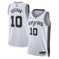 San Antonio Spurs Nike Association Edition Swingman Jersey - White - Jeremy Sochan - Unisex product image 1, provided for