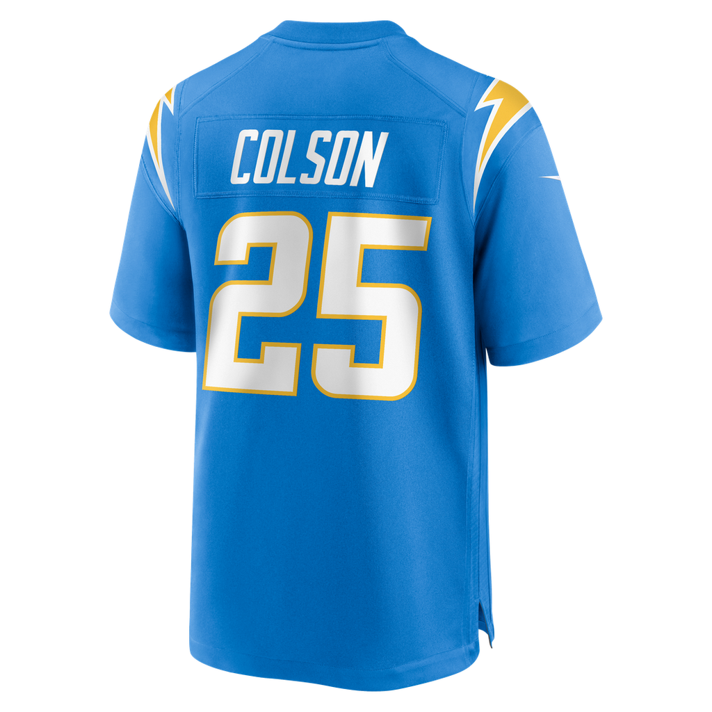 Los Angeles Chargers Junior Colson Nike Powder Blue Team Game Jersey product image 3, provided for visual reference and