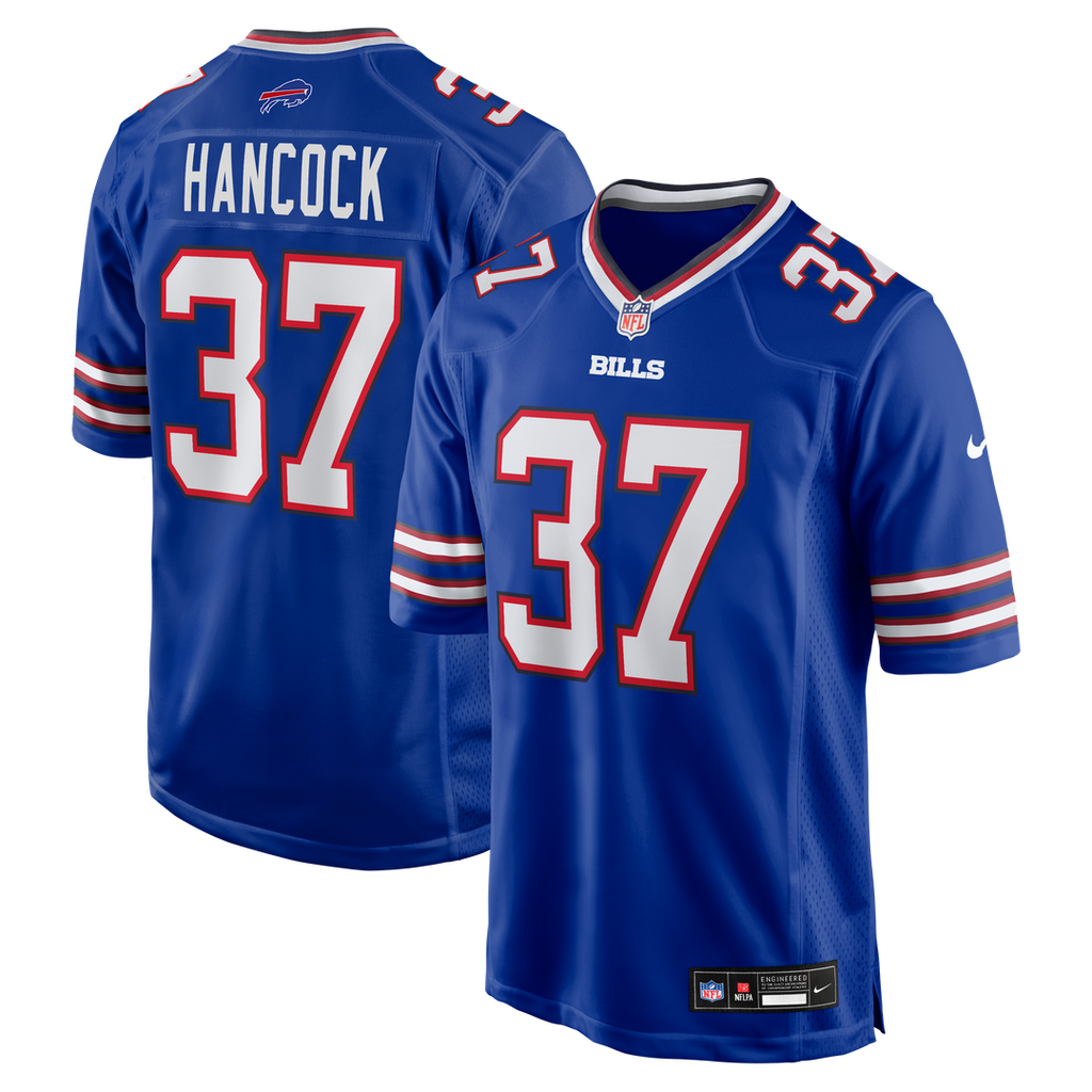 Buffalo Bills Jordan Hancock Nike Royal Team Game Jersey product image 1, provided for visual reference and product detail