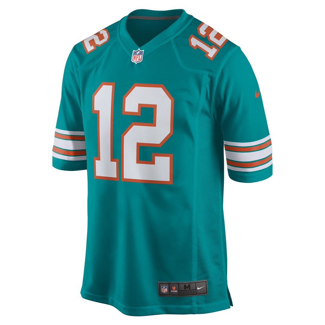 Miami Dolphins Bob Griese Nike Aqua Retired Player Jersey product image 2, provided for visual reference and product detail