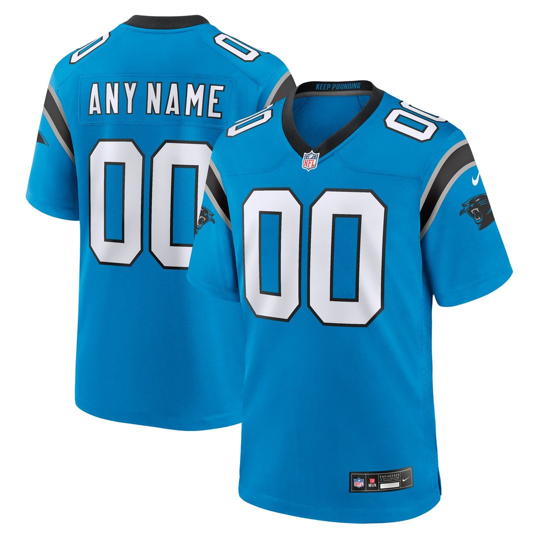 Carolina Panthers Nike Blue Alternate Custom Game Jersey product image 7, provided for visual reference and product detail