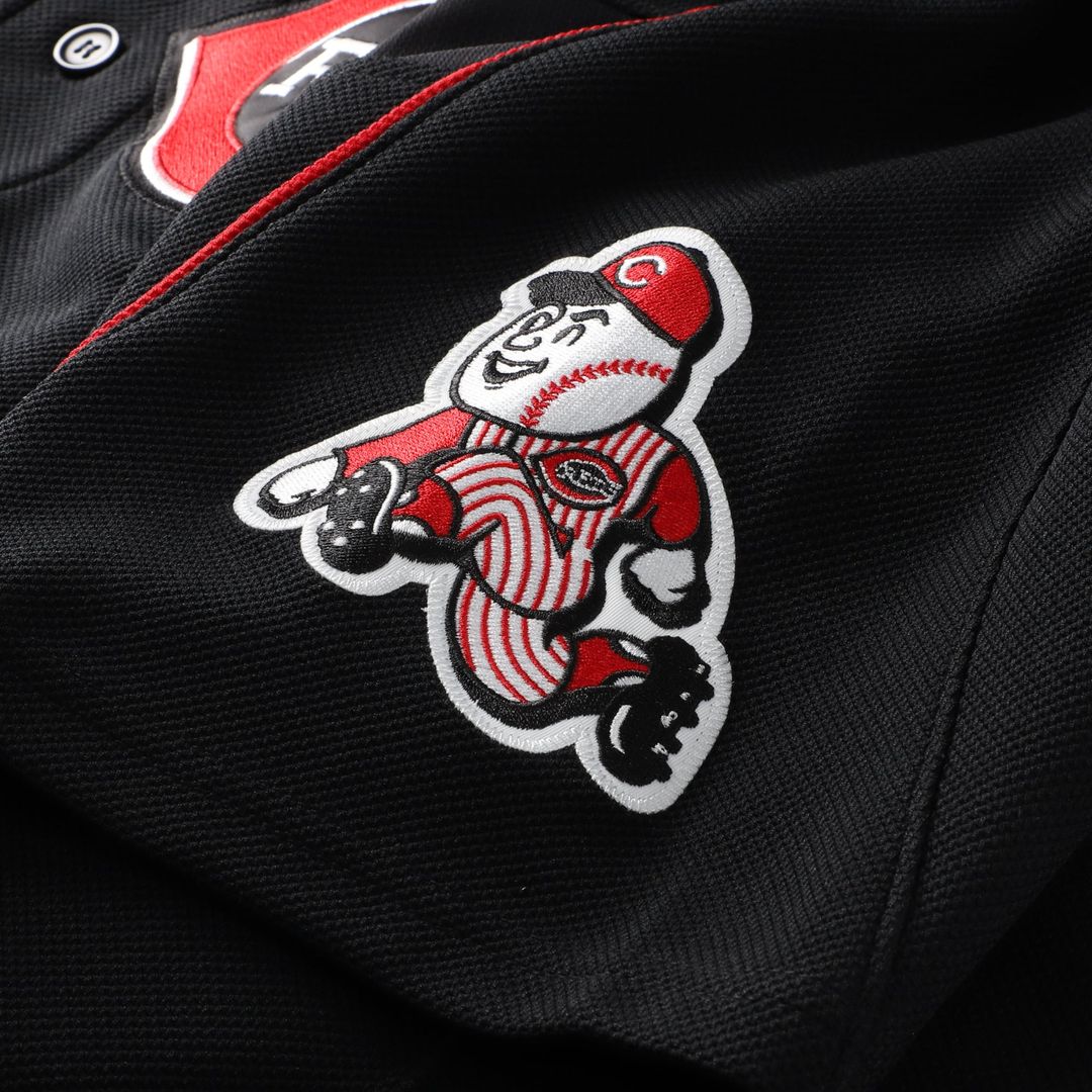Cincinnati Reds Ken Griffey Jr. Mitchell & Ness Black Cooperstown Collection Authentic Mesh Batting Practice Jersey product