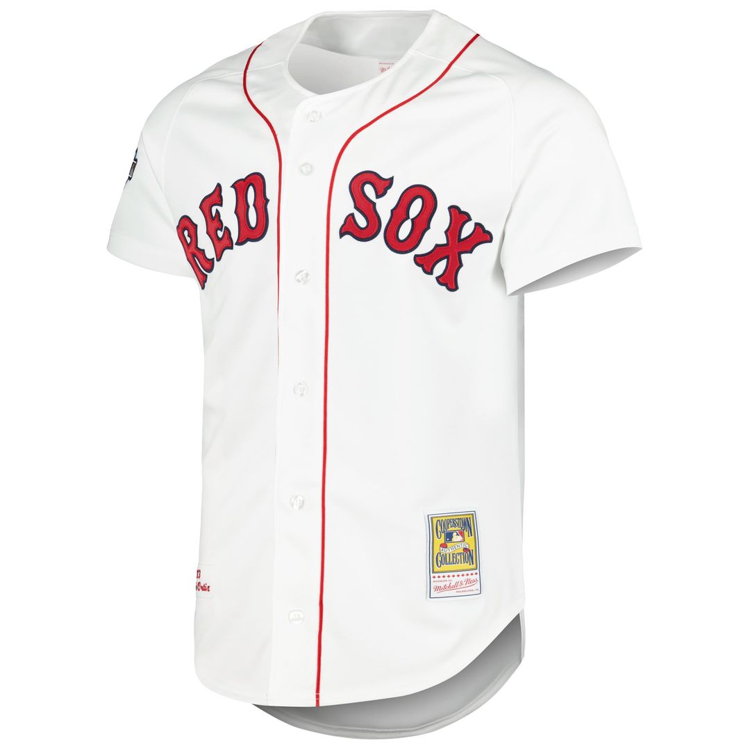 Boston Red Sox David Ortiz Mitchell & Ness White Cooperstown Collection Authentic Jersey product image 2, provided for