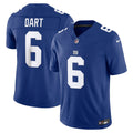New York Giants Jaxson Dart Nike Royal Team Vapor F.U.S.E. Stitched Limited Jersey product image 1, provided for visual