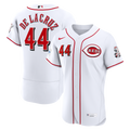Cincinnati Reds Elly De La Cruz Nike White Home Authentic Sponsor Patch Jersey product image 1, provided for visual