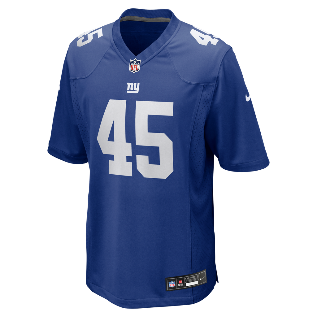 New York Giants Patrick Ricard Nike Royal Team Game Jersey product image 2, provided for visual reference and product detail
