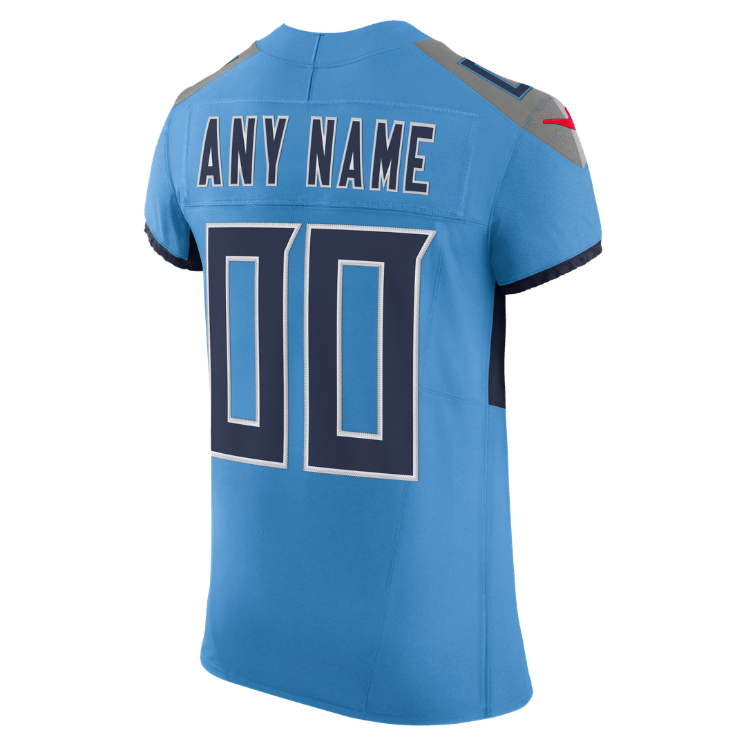 Tennessee Titans Nike Light Blue Team Vapor F.U.S.E. Elite Custom Jersey product image 3, provided for visual reference and