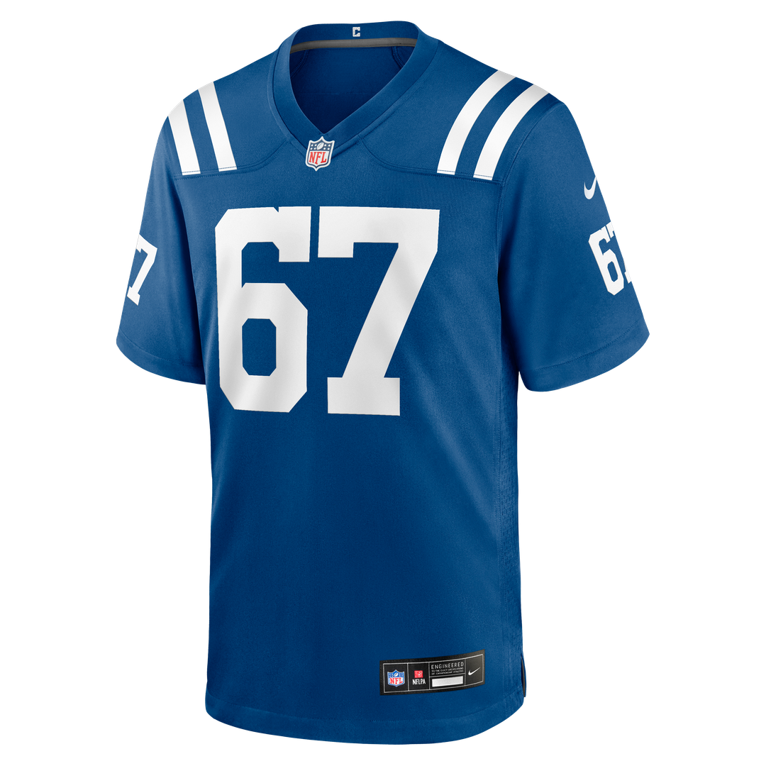 Indianapolis Colts Luke Tenuta Nike Royal Team Game Jersey product image 2, provided for visual reference and product detail