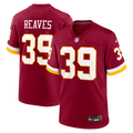 Washington Commanders Jeremy Reaves Nike Burgundy Game Jersey product image 1, provided for visual reference and product