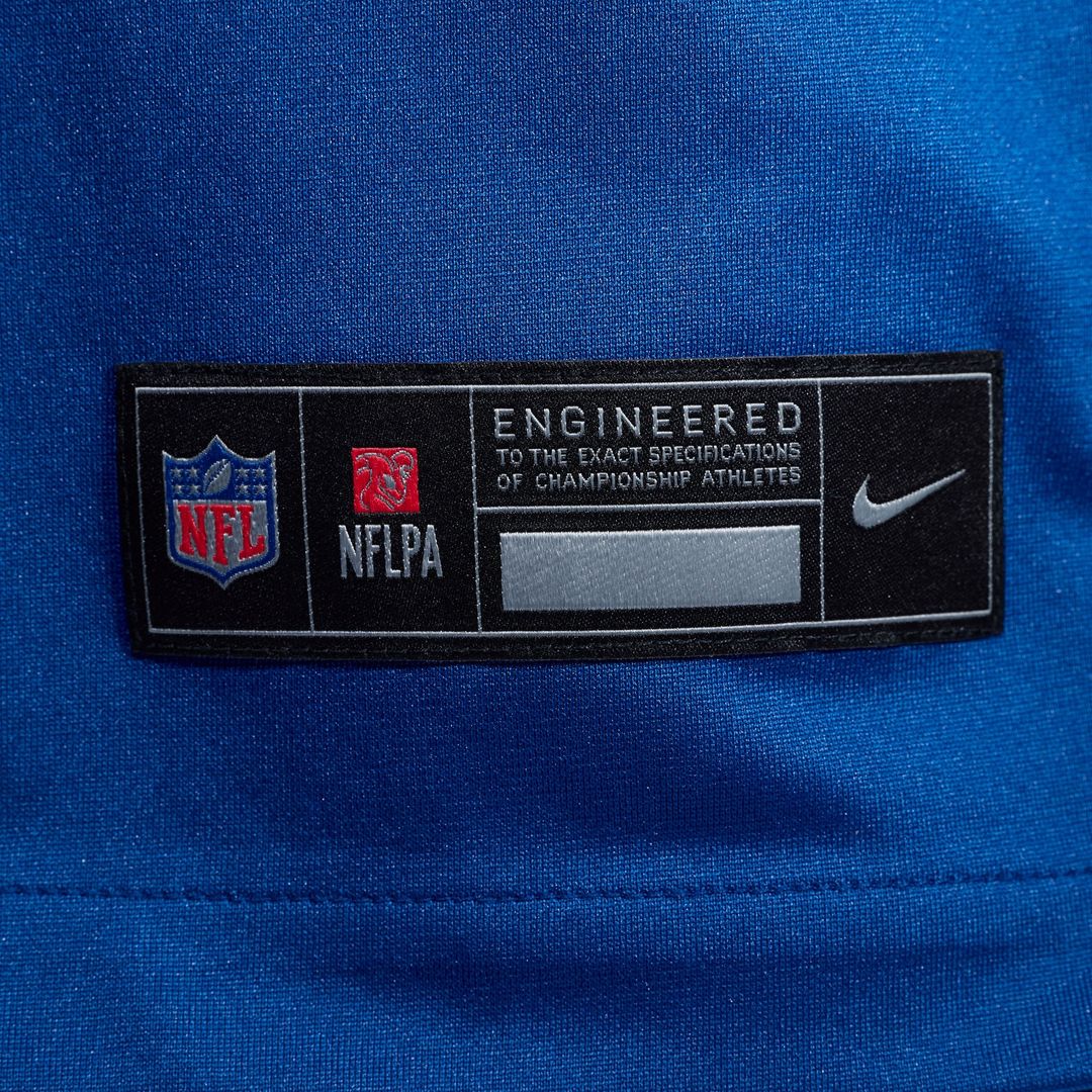 Indianapolis Colts Ahmad Sauce Gardner Nike Royal Alternate Game Jersey product image 6, provided for visual reference and