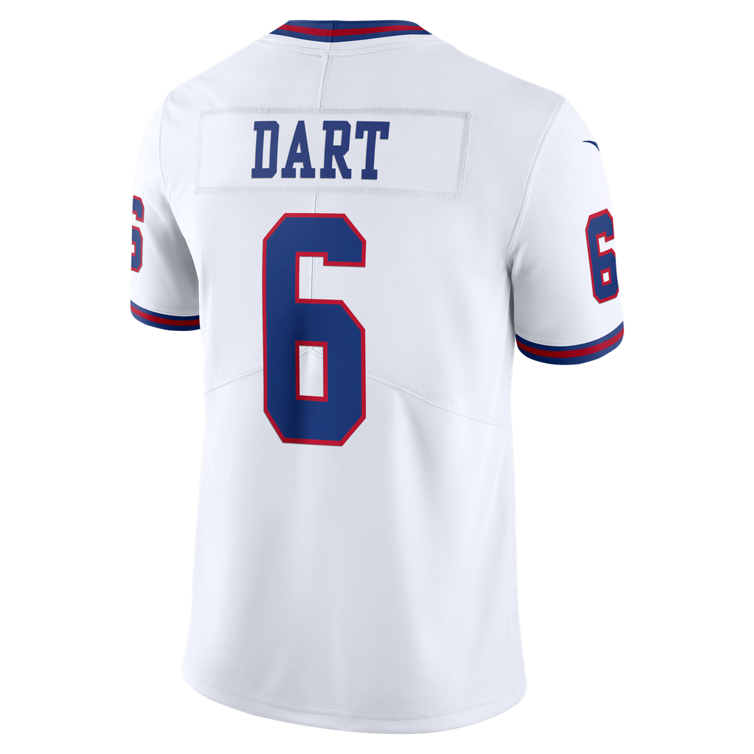 New York Giants Jaxson Dart Nike White Vintage White Vapor Untouchable Stitched Limited Jersey product image 6, provided for