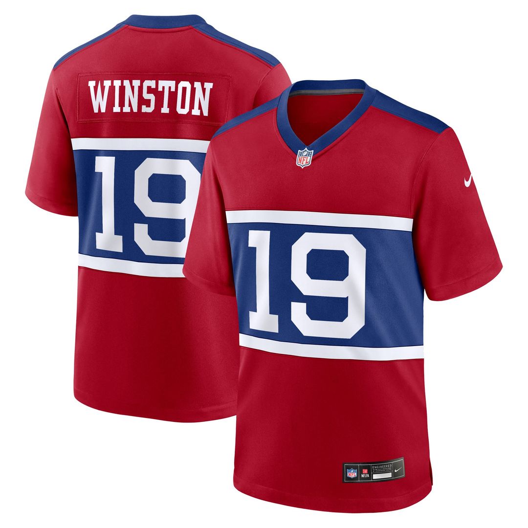 New York Giants Jameis Winston Nike Royal Team Game Jersey product image 13, provided for visual reference and product