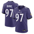 Baltimore Ravens Ethan Burke Nike Purple Team Game Jersey product image 1, provided for visual reference and product detail