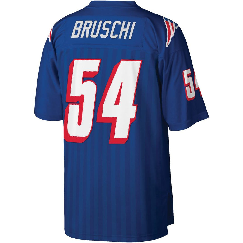 New England Patriots Tedy Bruschi Mitchell & Ness Royal Legacy Replica Jersey product image 3, provided for visual reference