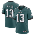 Philadelphia Eagles Dontayvion Wicks Nike Midnight Green Team Game Jersey product image 1, provided for visual reference and